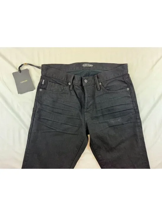 NWT Tom Ford Black Stretch Denim Slim Size 32 $820 - Picture 6 of 16